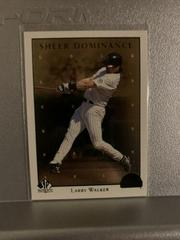 Larry Walker #SD33 Baseball Cards 1998 SP Authentic Sheer Dominance Prices