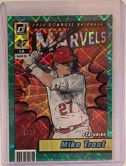 Mike Trout [Green] Baseball Cards 2022 Panini Donruss Marvels Prices