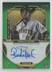 Rodolfo Castro [Emerald] #RA-RCA Baseball Cards 2022 Topps Triple Threads Rookie Autographs Prices