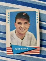 Heinie Manush #57 Baseball Cards 1961 Fleer Prices