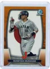 Munetaka Murakami [Orange] #WBC-50 Baseball Cards 2023 Bowman Chrome WBC Flag Refractor Prices