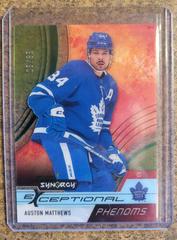 Auston Matthews [Green] Hockey Cards 2021 Upper Deck Synergy Exceptional Phenoms Prices