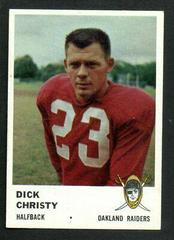 Dick Christy #190 Football Cards 1961 Fleer Prices