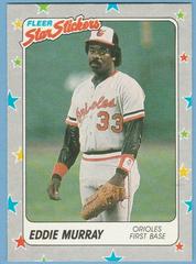 Eddie Murray Baseball Cards 1988 Fleer Star Stickers Prices