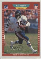 Neal Anderson Football Cards 1989 Pro Set Prices