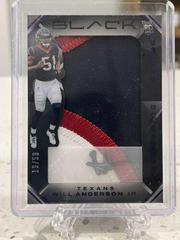 Will Anderson Jr. [Royal] #SSRJ-3 Football Cards 2023 Panini Black Sizeable Signatures Rookie Jersey Prices