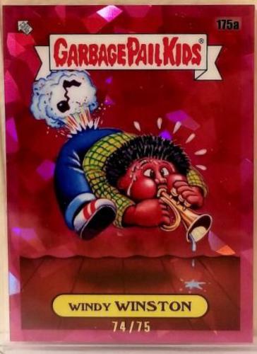 Windy WINSTON [Fuchsia] #175a Garbage Pail Kids 2022 Sapphire