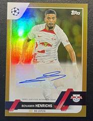 Benjamin Henrichs [Gold] #A-BH Soccer Cards 2022 Topps UEFA Club Competitions Autographs Prices