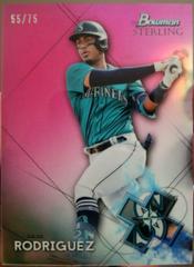 Julio Rodriguez [Refractor] Baseball Cards 2021 Bowman Sterling Prices