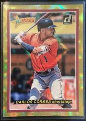 Carlos Correa [Gold] Baseball Cards 2018 Panini Donruss All Stars Prices