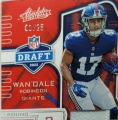 Wan'Dale Robinson [Silver] #20 Football Cards 2022 Panini Absolute War Room Materials Prices