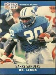 Barry Sanders #102 Football Cards 1990 Pro Set Prices