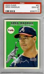 Greg Maddux #57 Baseball Cards 2000 Fleer Prices