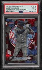 Roderick Arias [Red Lava] #TP-14 Baseball Cards 2023 Bowman's Best Top Prospects Prices