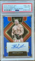 Brock Lesnar [Blue Prizm] #SG-BLS Wrestling Cards 2022 Panini Select WWE Signatures Prices