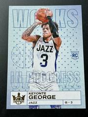 Keyonte George #11 Basketball Cards 2023 Panini Court Kings Works in Progress Prices