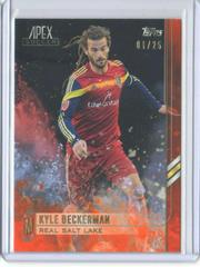 Kyle Beckerman [Orange] Soccer Cards 2015 Topps Apex MLS Prices