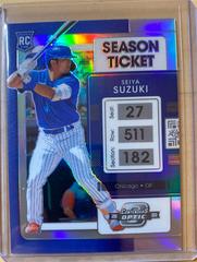 Seiya Suzuki [Holo] #2 Baseball Cards 2022 Panini Chronicles Contenders Optic Prices