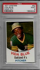 Vida Blue [Hand Cut] #52 Baseball Cards 1977 Hostess Prices