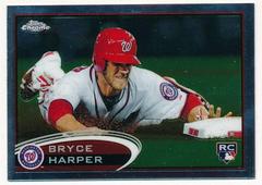 Bryce Harper [Sliding] #196 Baseball Cards 2012 Topps Chrome Prices