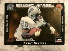 Barry Sanders [Prototype] Football Cards 1993 Action Packed Monday Night Football Prices
