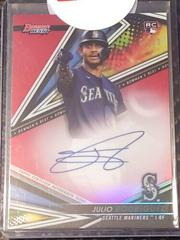 Julio Rodriguez [Red] #B22-JR Baseball Cards 2022 Bowman's Best of Autographs Prices