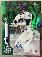 Kyle Lewis [Green Refractor] #RA-KL Baseball Cards 2020 Topps Chrome Rookie Autographs Prices