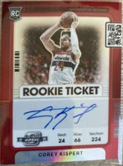 Corey Kispert [Variation Autograph Red] #102 Basketball Cards 2021 Panini Contenders Optic Prices