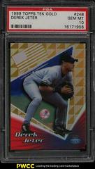 Derek Jeter #24B Baseball Cards 1999 Topps Tek Gold Prices