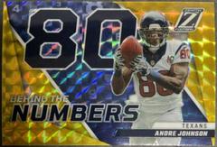 Andre Johnson [Gold] Football Cards 2022 Panini Zenith Behind the Numbers Prices
