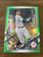 Aaron Judge [Green Refractor] #99 Baseball Cards 2021 Topps Chrome Ben Baller Prices