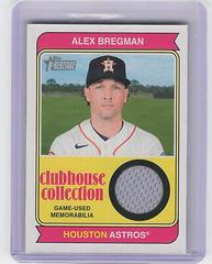 Alex Bregman Baseball Cards 2023 Topps Heritage Clubhouse Collection Relics High Number Prices