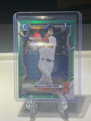 Marcelo Mayer [Green Refractor] #BDC-174 Baseball Cards 2021 Bowman Draft Chrome Prices
