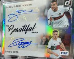 Diogo Dalot, Diogo Jota [Dragon] Soccer Cards 2022 Panini Donruss Beautiful Game Dual Autographs Prices