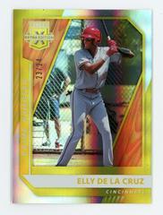 Elly De La Cruz [Prime Numbers Gold] #163 Baseball Cards 2021 Panini Elite Extra Edition Prices