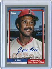 Jim Rice [Silver] #72DB-JRE Baseball Cards 2022 Topps Archives 1992 MLB Debut Autographs Prices