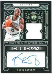 Kevin Garnett Basketball Cards 2021 Panini Obsidian Matrix Material Autographs Prices
