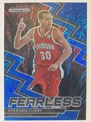 Stephen Curry [Blue Shimmer] #17 Basketball Cards 2023 Panini Prizm Draft Picks Fearless Prices