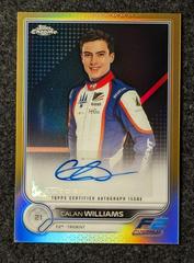 Calan Williams [Gold] #CAC-CW Racing Cards 2022 Topps Chrome Formula 1 Autographs Prices