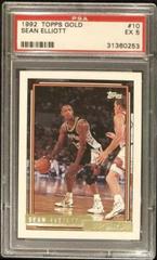 Sean Elliott #10 Basketball Cards 1992 Topps Gold Prices