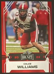 Caleb Williams [Red] #5 Football Cards 2022 Leaf Draft Prices