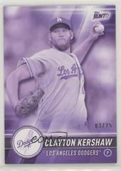 Clayton Kershaw [Purple] #1 Baseball Cards 2017 Topps Bunt Prices