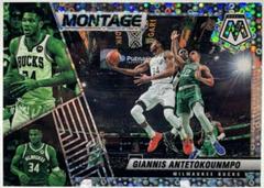 Giannis Antetokounmpo [Fast Break Silver] #10 Basketball Cards 2021 Panini Mosaic Montage Prices