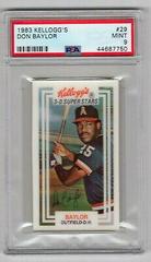 Don Baylor #29 Baseball Cards 1983 Kellogg's Prices