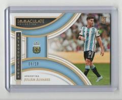 Julian Alvarez [Gold] Soccer Cards 2022 Panini Immaculate Collection Introductions Prices