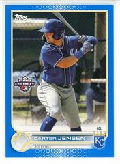 Carter Jensen [Blue] #PD-100 Baseball Cards 2022 Topps Pro Debut Prices