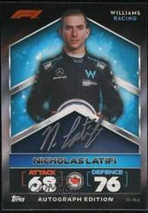Nicholas Latifi #SS-NL6 Racing Cards 2022 Topps Turbo Attax Formula 1 Signature Style Prices