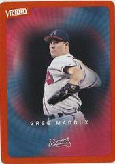 Greg Maddux [Orange] #10 Baseball Cards 2003 Upper Deck Victory Prices