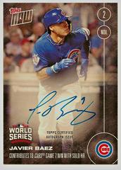 Javier Baez [Autograph] #657-B Baseball Cards 2016 Topps Now Prices