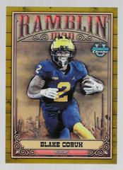 Blake Corum [Gold] #RM-8 Football Cards 2023 Bowman Chrome University Ramblin' Man Prices